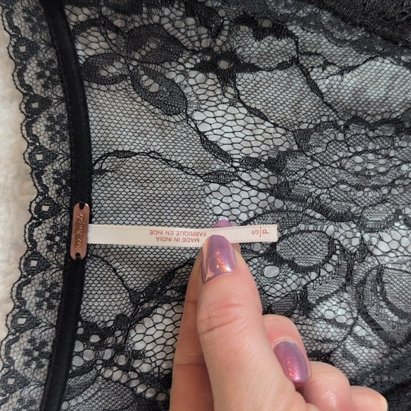 Free People Black Lace Chemise Set - Picture 4 of 6